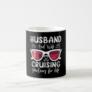 Caneca De Café Marido Mulher Parceiros de Cruzeiros para a Vida