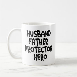 Caneca De Café Marido Padre Protetor Herói Dia de os pais Engraça