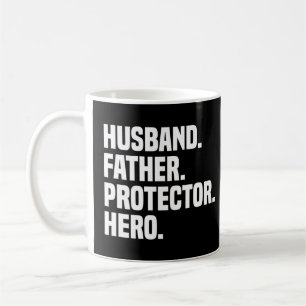 Caneca De Café Marido Padre Protetor Herói Dia de os pais Engraça