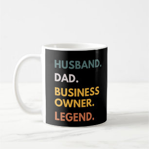 Caneca De Café Marido Pai Proprietário de Negócios Lendário Pai D