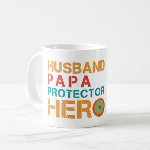 Caneca De Café MARIDO PAPAI PROtetor HEROI