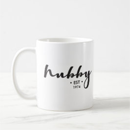 Caneca De Café Marido personalizado, Ano de estabelecimento aqui,