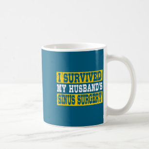 Caneca De Café Marido Sobreviveu à Cirurgia de Seio Engraçado Rec