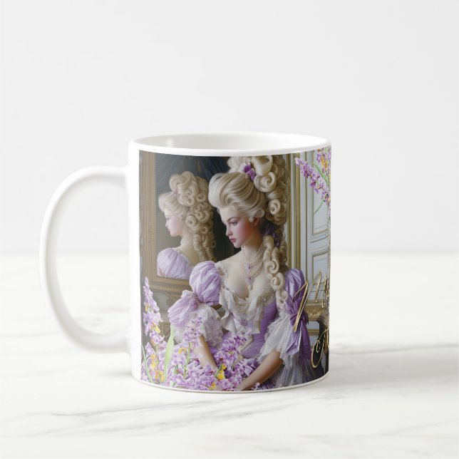 Caneca De Café Marie Antoinette lavender Queen Mug (Esquerda)