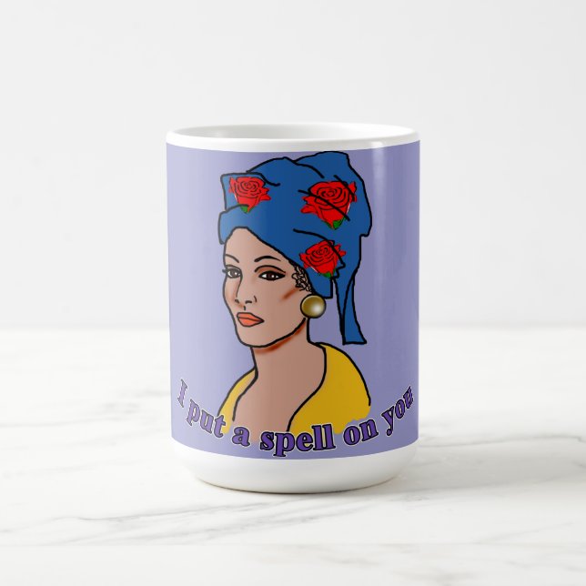 Caneca De Café Marie Laveau eu pôr um período sobre você (Centro)