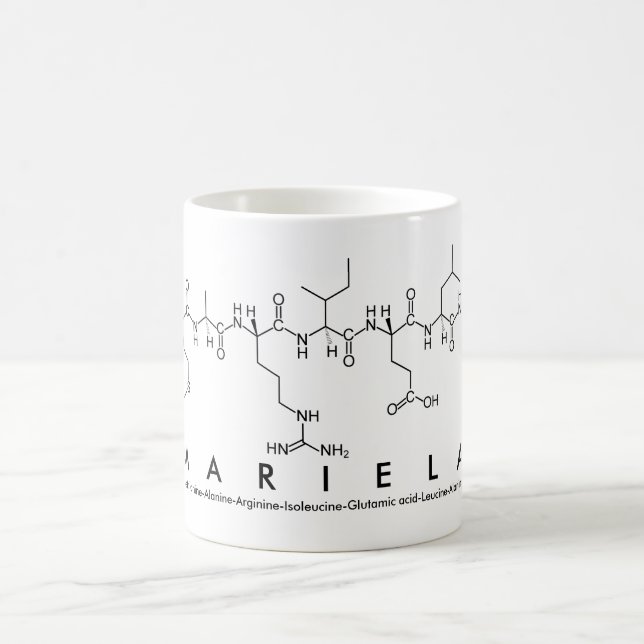 Caneca De Café Mariela peptide name mug (Centro)