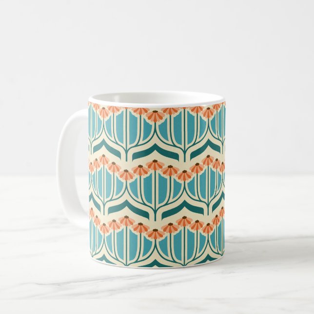 Caneca De Café Marigolds retrô (Frente Esquerda)