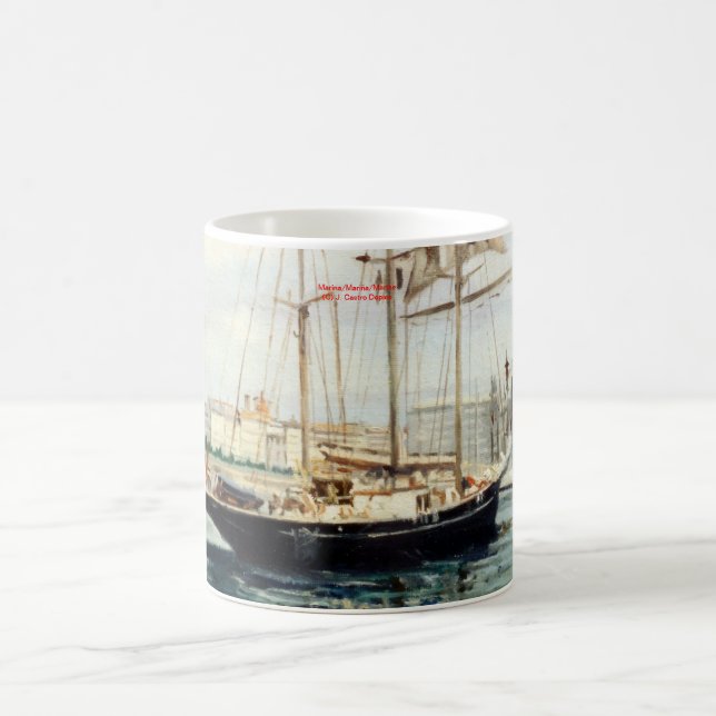 Caneca De Café Marina/Mariña/Seascape (Centro)