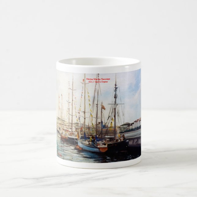 Caneca De Café Marina/Mariña/Seascape (Centro)