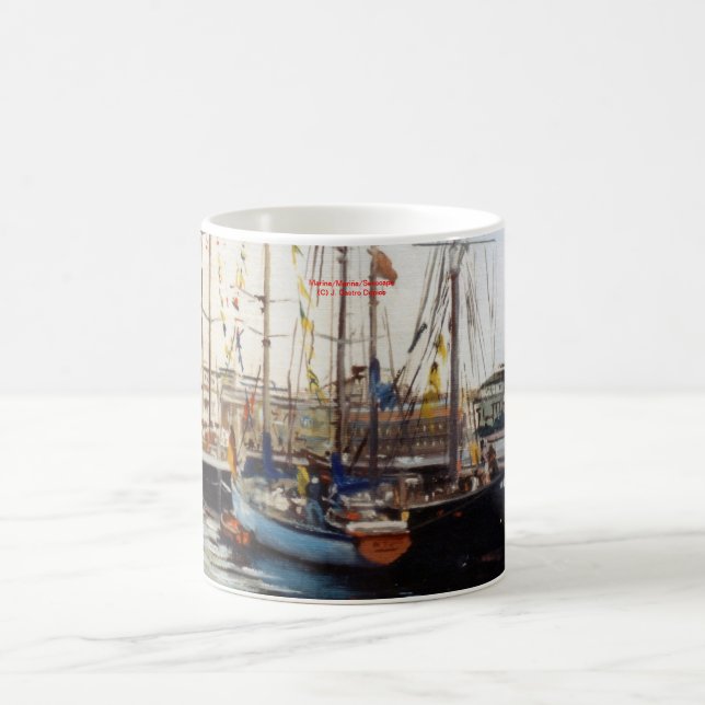 Caneca De Café Marina/Mariña/Seascape (Centro)