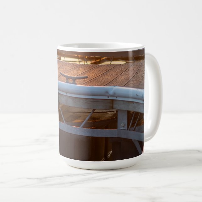 Caneca De Café Marina Sunset: Reflexões e Tranquilidade (Frente Esquerda)