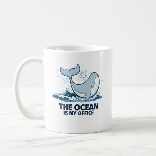 Caneca De Café Marine Biologist Gift for Ocean Lover (Esquerda)