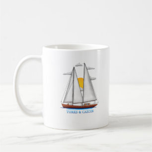 Caneca De Café Marinheiro Costeiro de Turks e Caicos