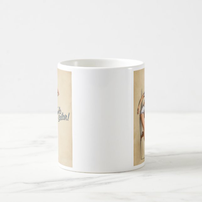 Caneca De Café Marinheiro do poço olá! (Centro)