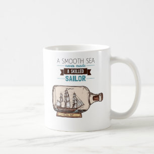Caneca de Café Marinheiro Habilidoso Mar Sereno