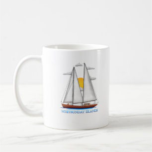Caneca De Café Marinheiro Navegante Náutico Costeiro das Ilhas Wh