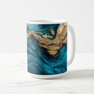 Caneca De Café Marinho abstrato 