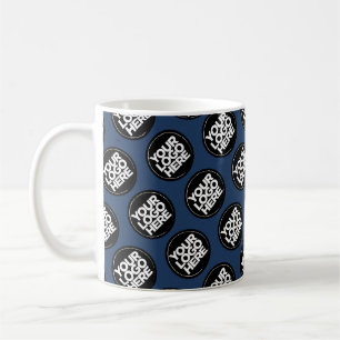 Caneca De Café Marinho Azul Logotipo personalizado funcionário do