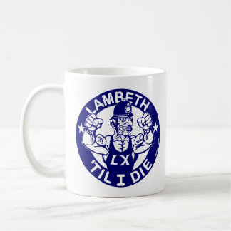 Caneca De Café Marinho de Lambeth Azul - Tamanho Padrão
