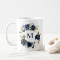 Marinho Rosa Azul Frota Dourada Monograma