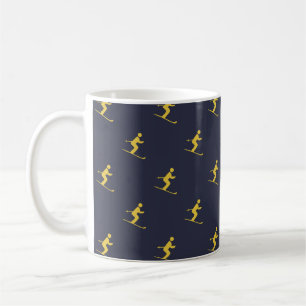 Caneca De Café Marinho Skier