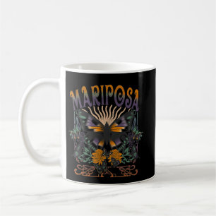 Caneca De Café Mariposa Borboletas Bonito Reunidas Em Torno De Fl