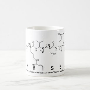 Caneca De Café Marisela peptide name mug
