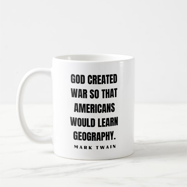 Caneca De Café Mark Twain Joke (Esquerda)