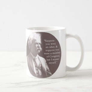 Caneca De Café Mark Twain no congresso