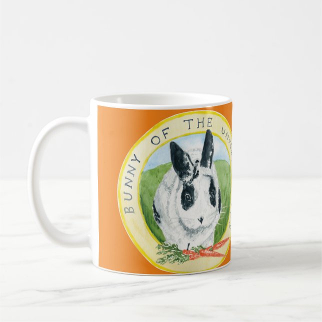 Caneca De Café Marlon Bundo Páscoa mug laranja (Esquerda)