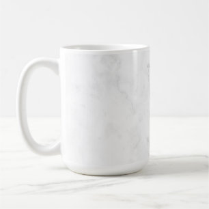 Caneca De Café Mármore Branco