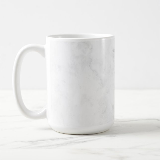 Caneca De Café Mármore Branco (Esquerda)