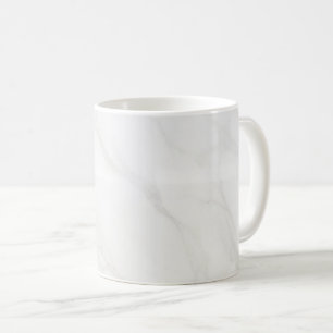 Caneca De Café Mármore Branco