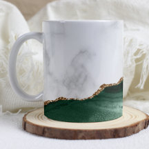 Mármore Branco Ágata Esmeralda Verde Brilho Dourad