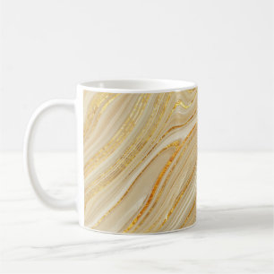 Caneca De Café mármore do ouro: fundo de textura luxuosa.