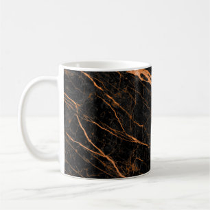 Caneca De Café mármore negro com veias ouros, marble emperador n