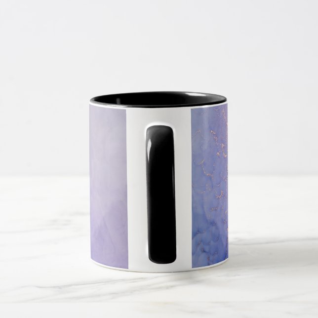 Caneca de Café Mármore Roxo (Alça)