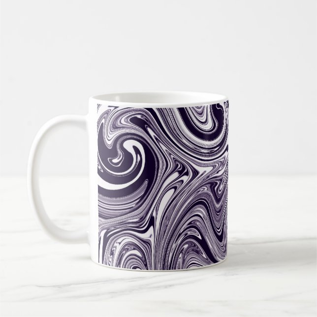 Caneca De Café Mármore Roxo (Esquerda)