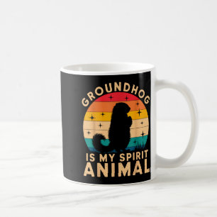 Caneca De Café Marmota é meu animal espiritual Marmota