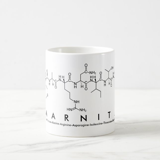 Caneca De Café Marnita peptide nome mug (Centro)