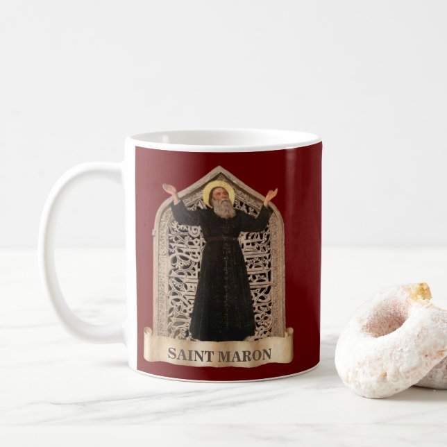 Caneca De Café Maron, Patrão da Igreja Católica Maronita (Com Donut)