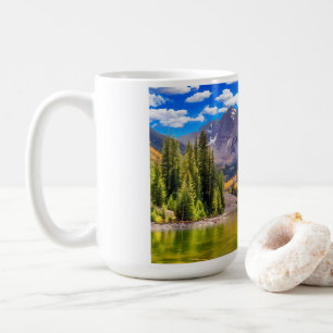 Caneca De Café Maroon Bells em Aspen, Colorado, no dia 2 de setem