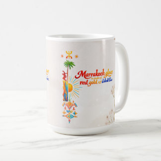 Caneca De Café Marrakech Glows – Vibrant Moroccan Art Tee
