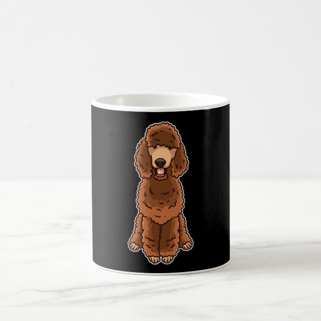 Caneca De Café Marrom Poodle Dog Idea (Centro)