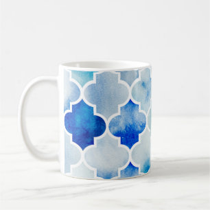 Caneca De Café Marroquina: Desenho Mão Sem Costura