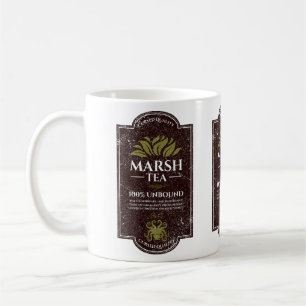 Caneca De Café Marsh Tea - Feito à mão no porto de Innsmouth