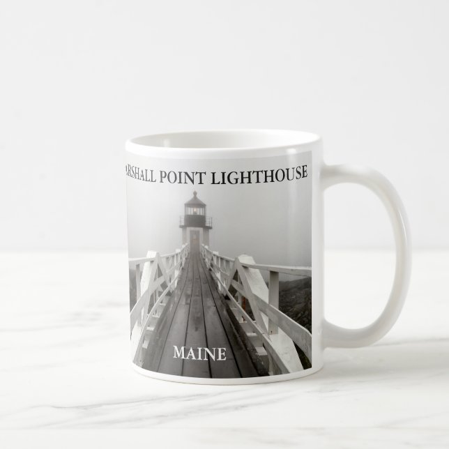 Caneca De Café Marshall Point Light, Port Clyde Maine (Direita)
