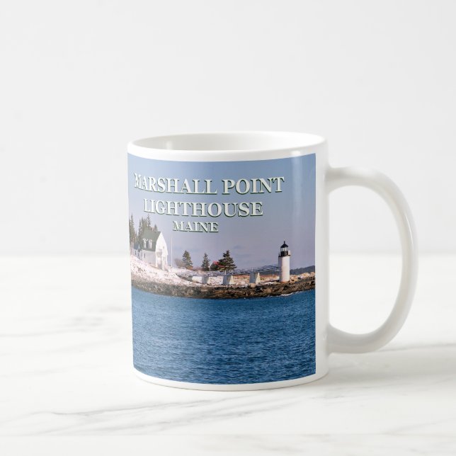 Caneca De Café Marshall Point Light, Port Clyde Maine Mug (Direita)