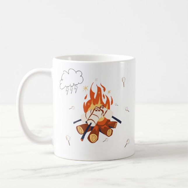 Caneca De Café Marshmallow Christmas & New Year Mug (Esquerda)