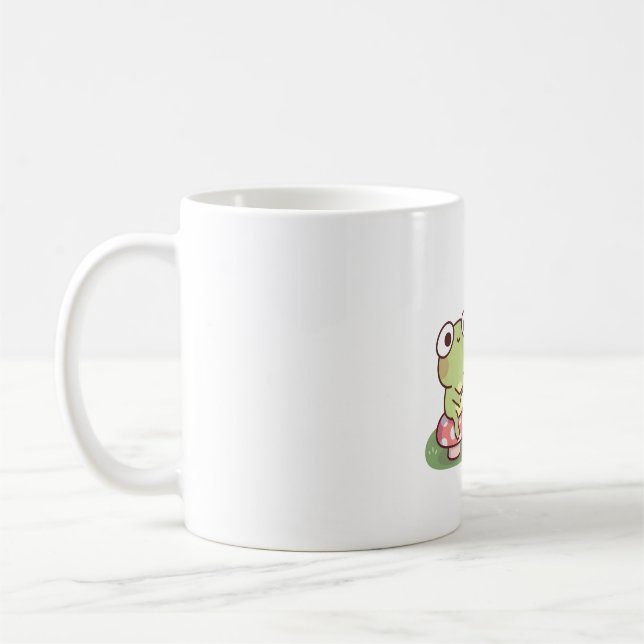 Caneca De Café Marshmallow De Brama De Sapo Bonito Em Campfire (Esquerda)